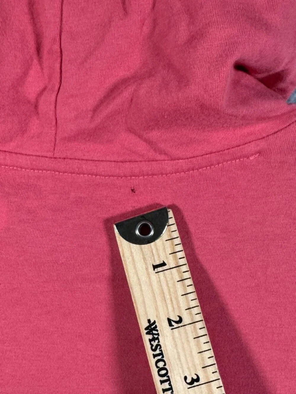 Polo Ralph Lauren T Shirt Hoodie Mens M Pink Blue Pony Pullover *FLAW